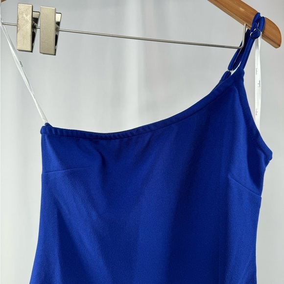NWT Lulus Glamour Goals One-Shoulder Mini Dress in‎ Cobalt Blue Size Extra Small - Picture 6 of 10